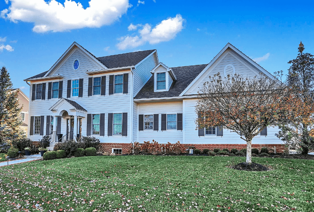 exterior of white luxury home in carmel indiana